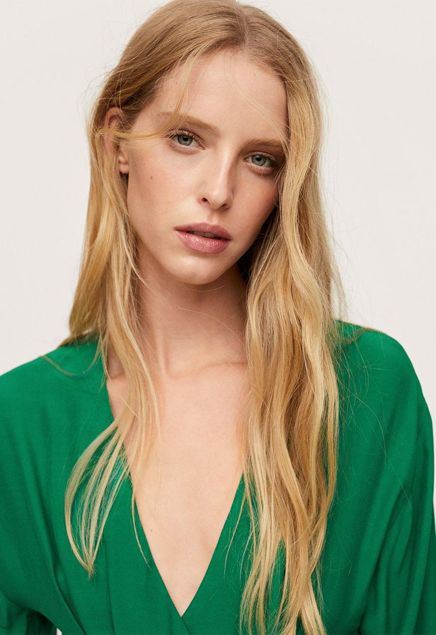 MANGO - Dress crosser - green