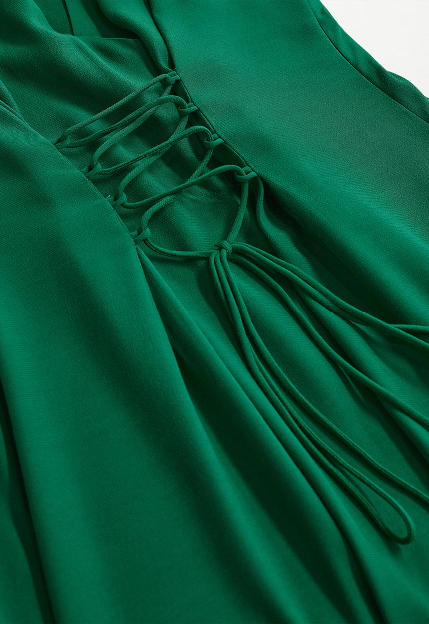 MANGO - Dress crosser - green