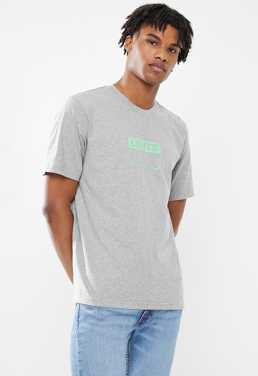 Levi’s® - Short sleeve relaxed fit tee boxtab text mhg graph - grey