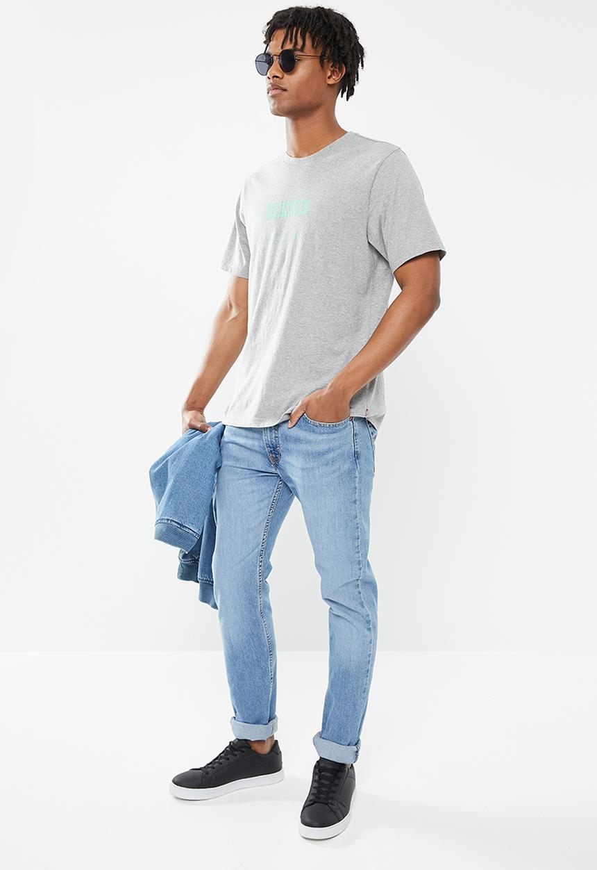 Levi’s® - Short sleeve relaxed fit tee boxtab text mhg graph - grey