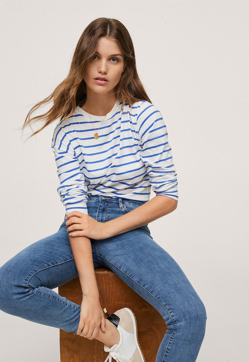 MANGO - Jeans anne - open blue