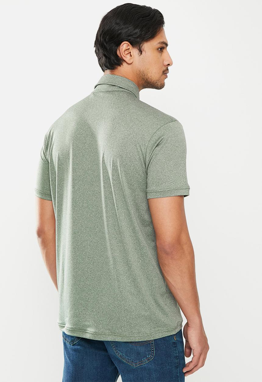 Salomon - Stratos short sleeve polo m - grey