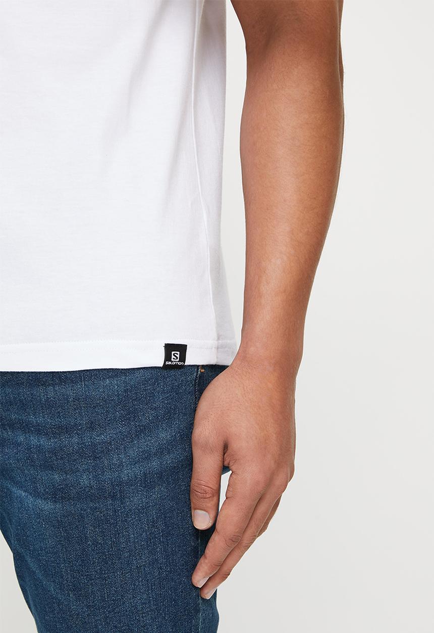 Salomon - Next peak short sleeve tee m - white