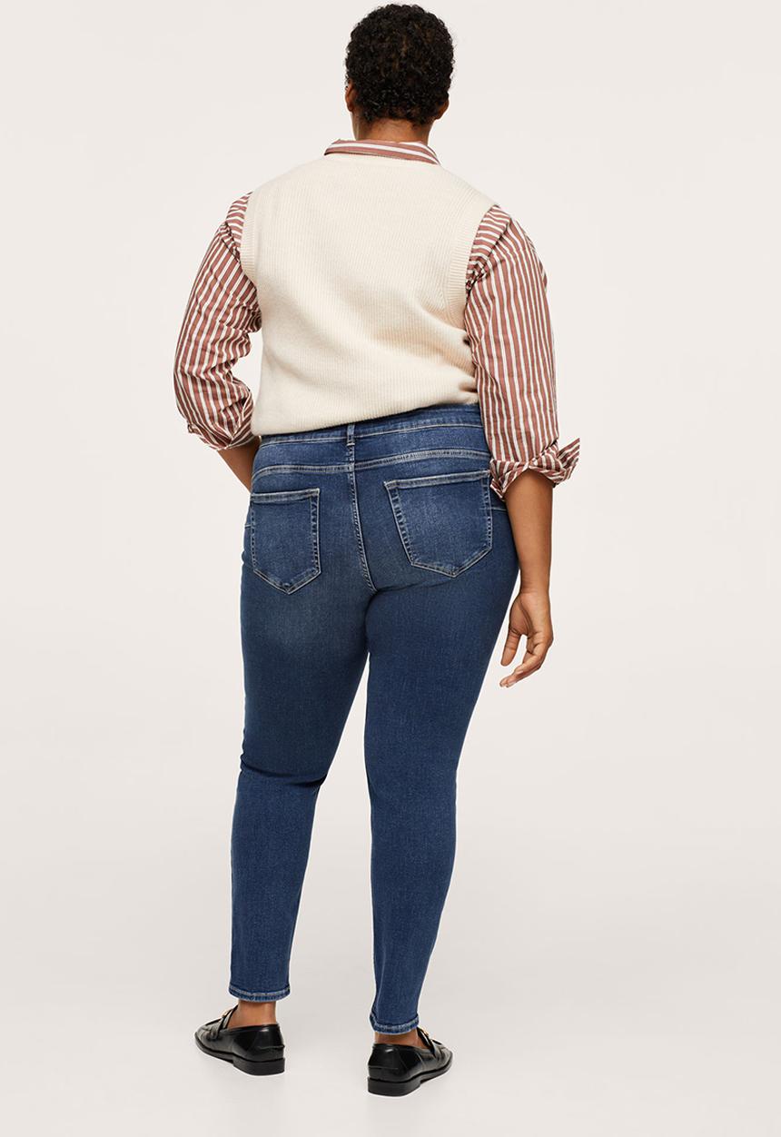 MANGO - Plus jeans pushup - medium blue
