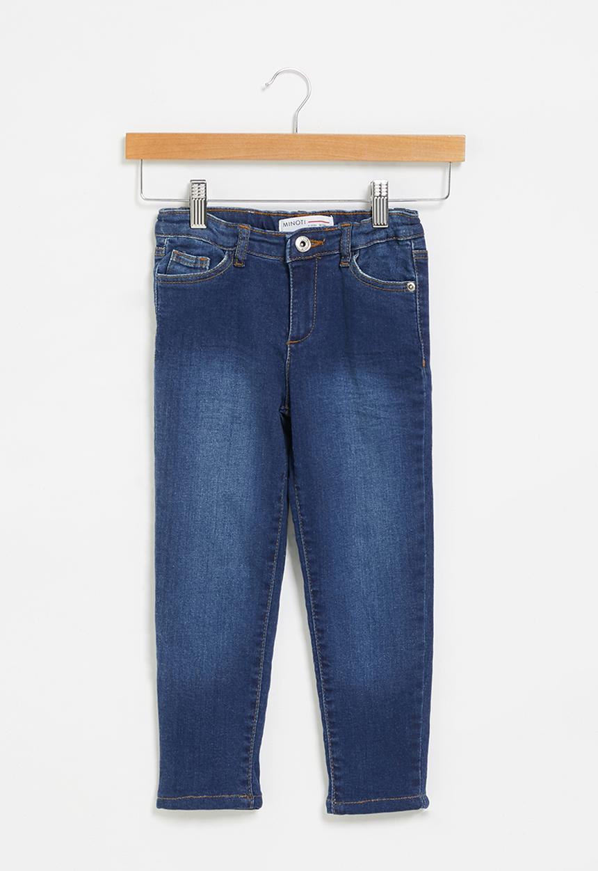 MINOTI - Girls deep blue basic skinny jean - blue 