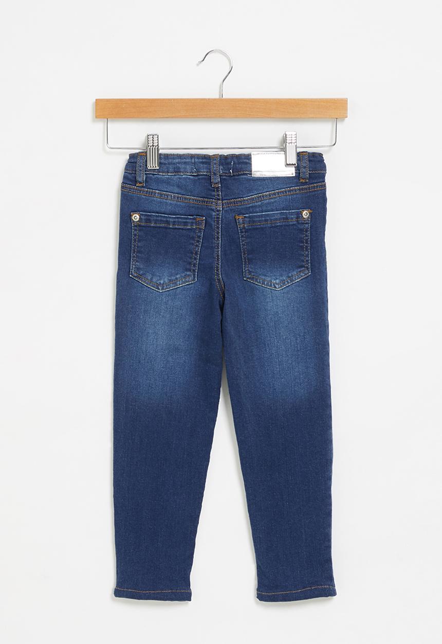 MINOTI - Girls deep blue basic skinny jean - blue 