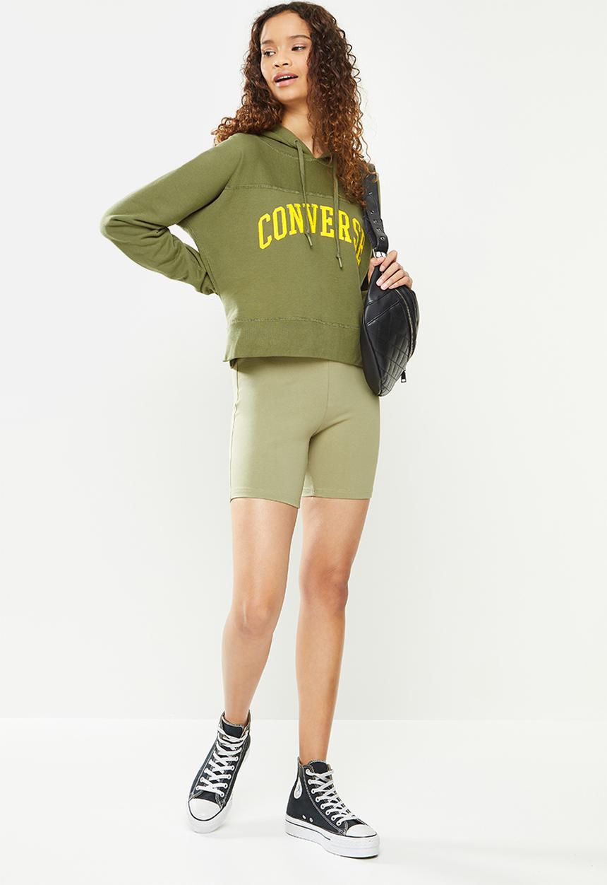 Converse - Converse essentials mid pullover hoodie - green 