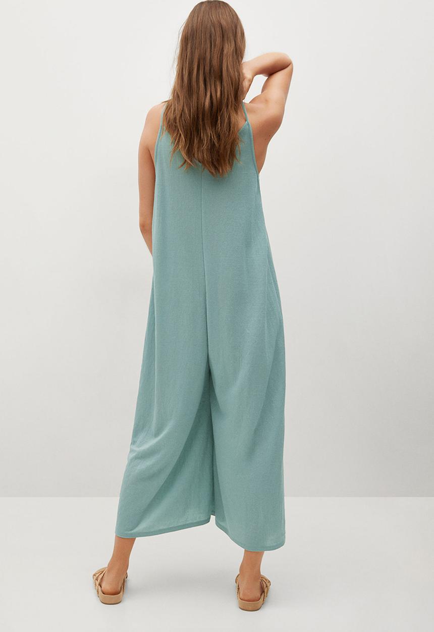 MANGO - Jumpsuit tim-h - aqua