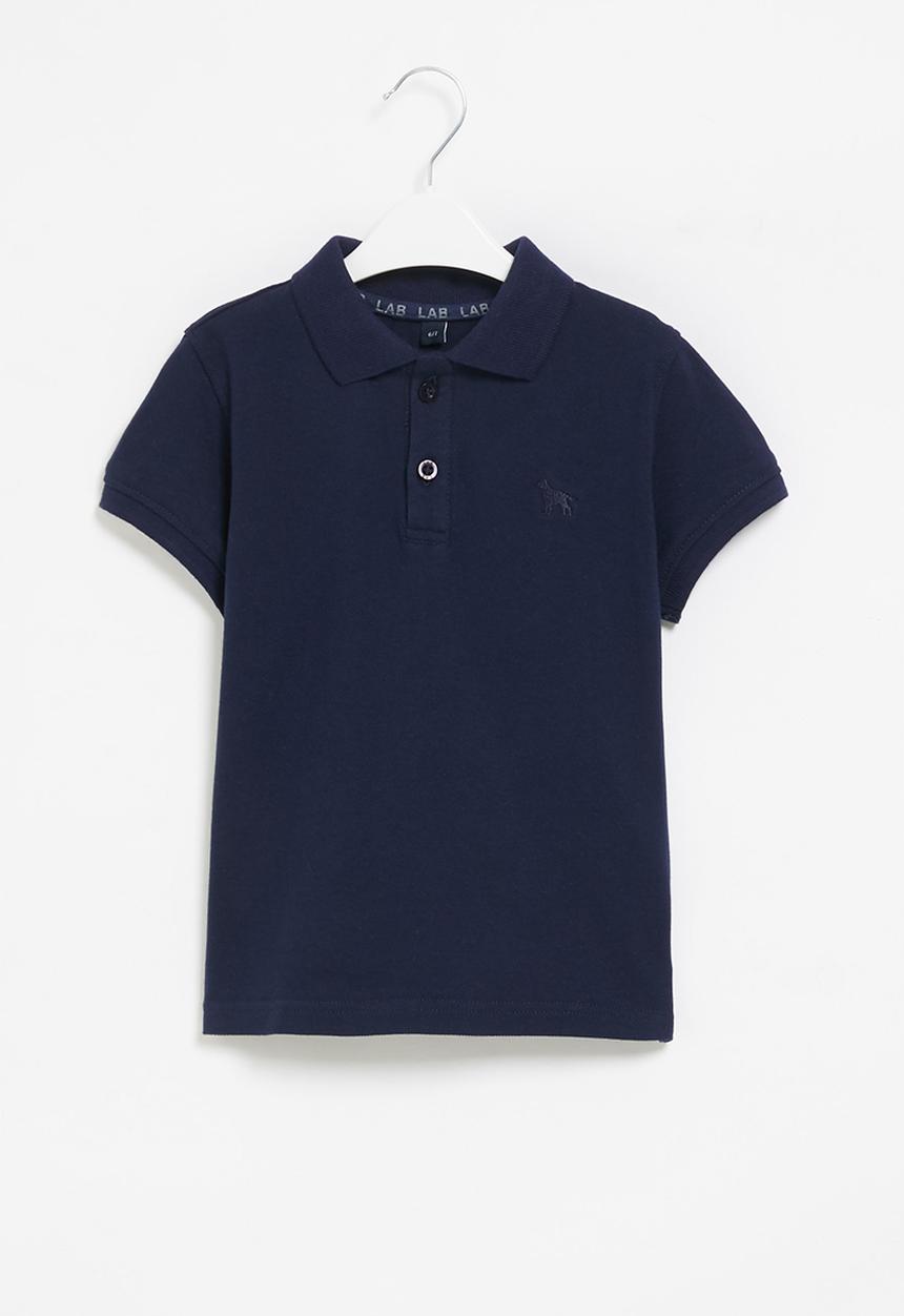 LAB - Boys short sleeve golfer - navy