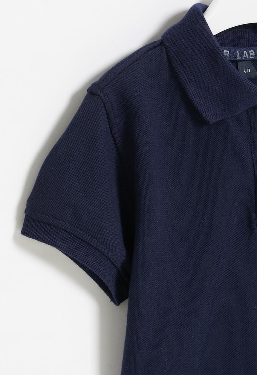LAB - Boys short sleeve golfer - navy