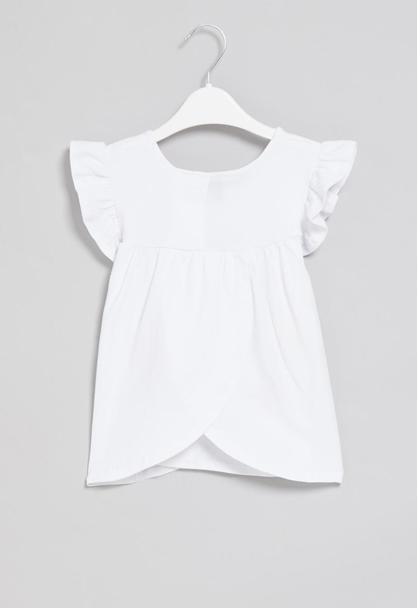 LAB - Girls short sleeve tee - white