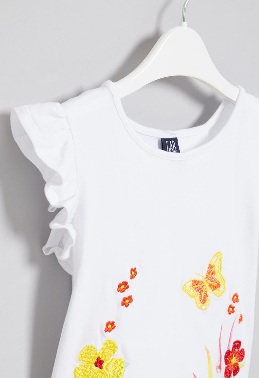 LAB - Girls short sleeve tee - white