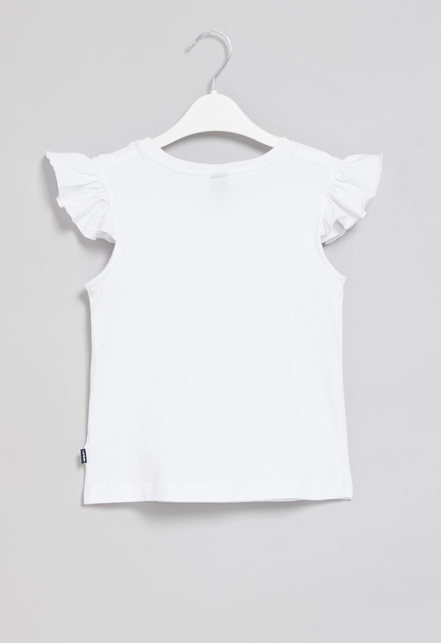 LAB - Girls lab flower tee - white