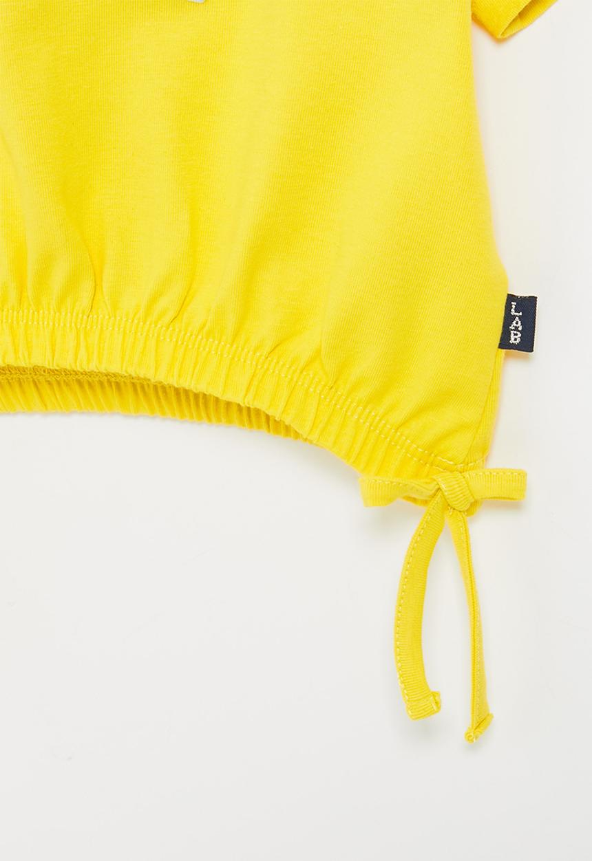 LAB - Girls lab crop top - yellow
