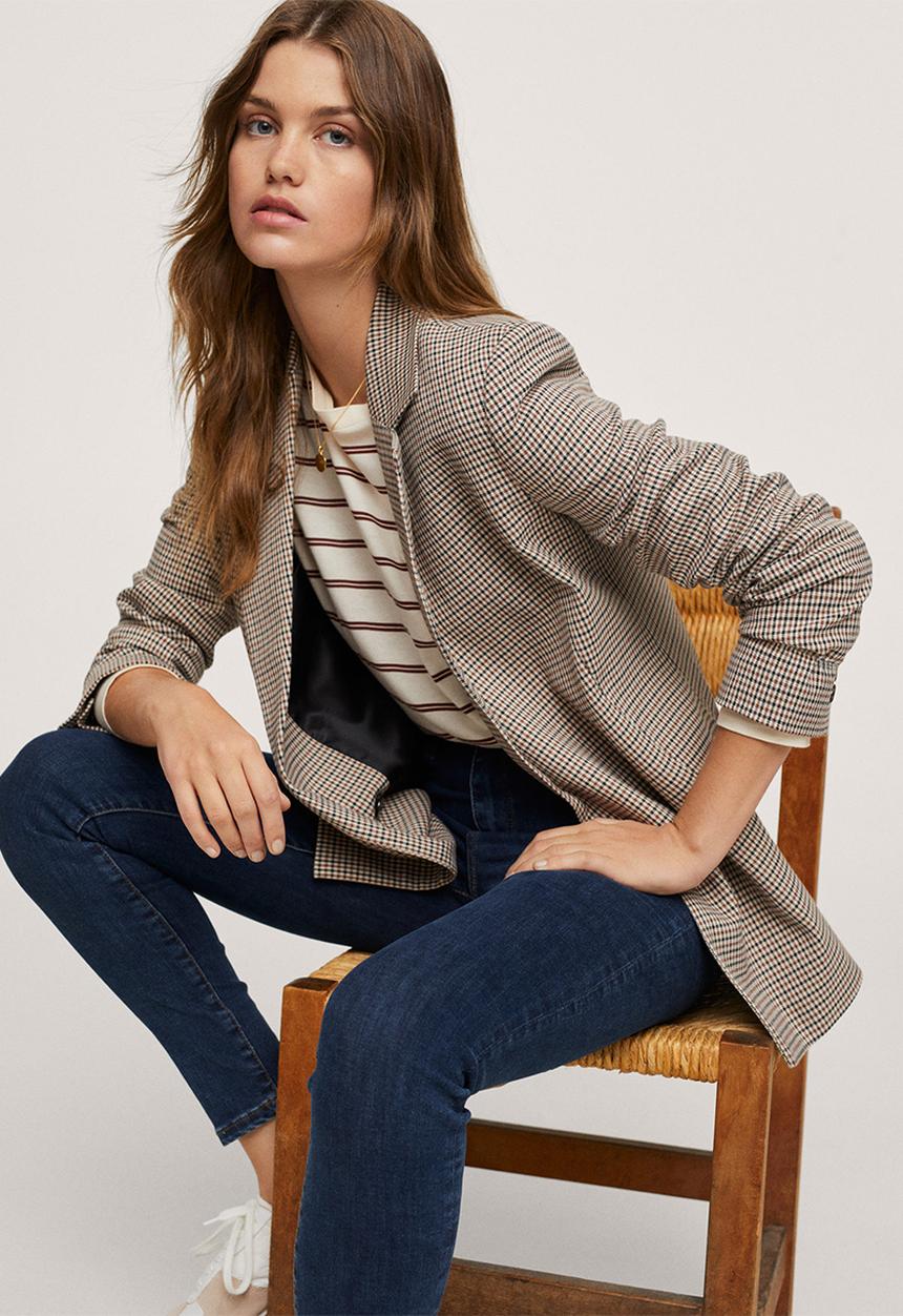 MANGO - Jeans anne - open blue