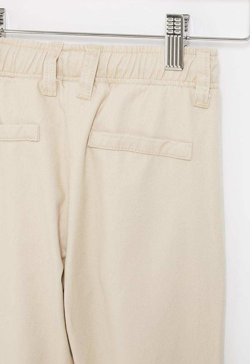 LAB - Boys twill jogger - stone
