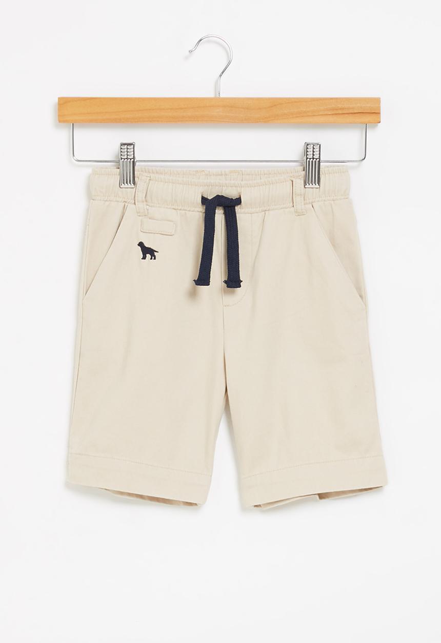 LAB - Boys twill shorts - stone