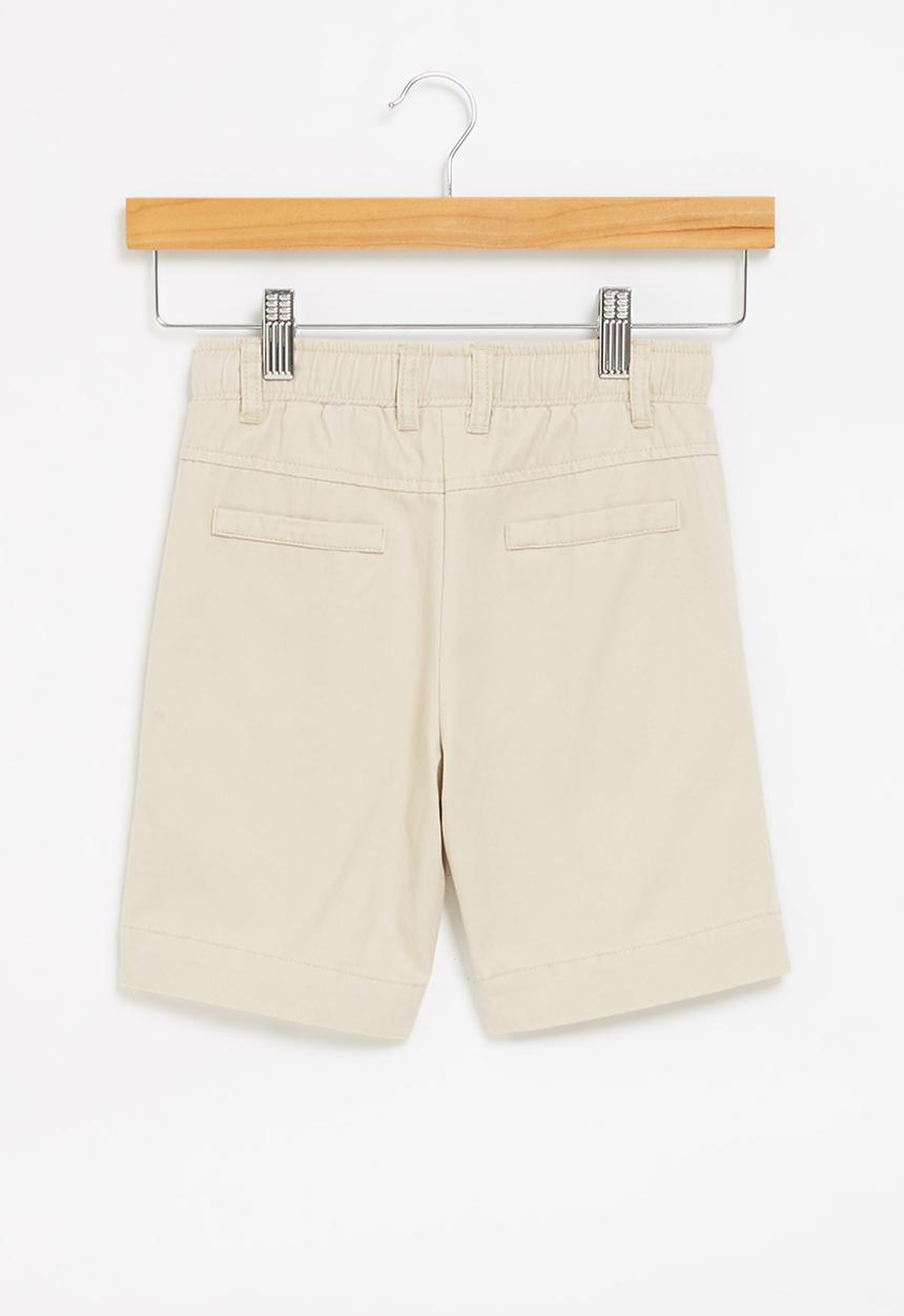 LAB - Boys twill shorts - stone
