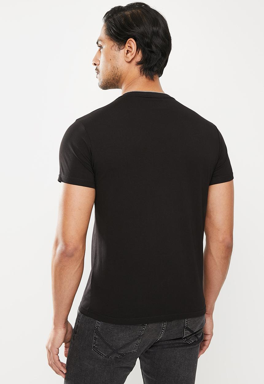 Pierre Cardin - Cot stretch v-neck - black