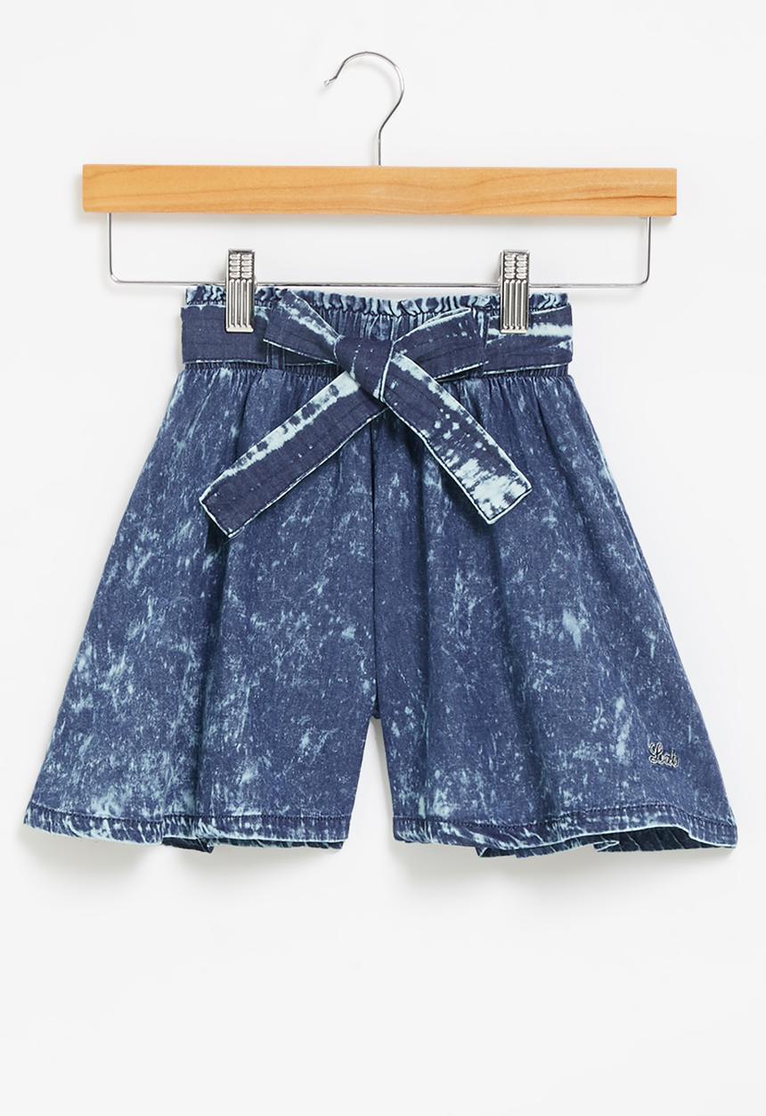 LAB - Girls tie-dye skort - blue