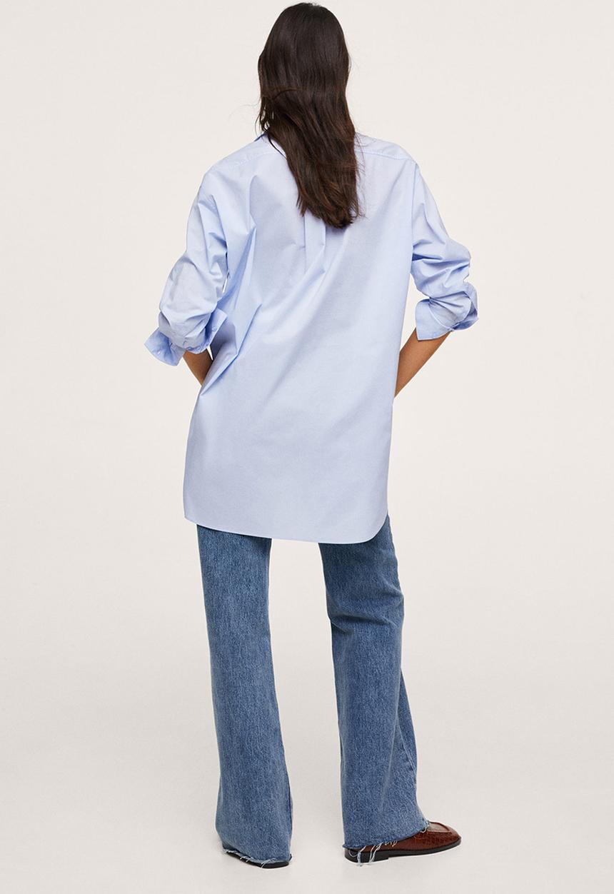 MANGO - Shirt james - light pastel blue