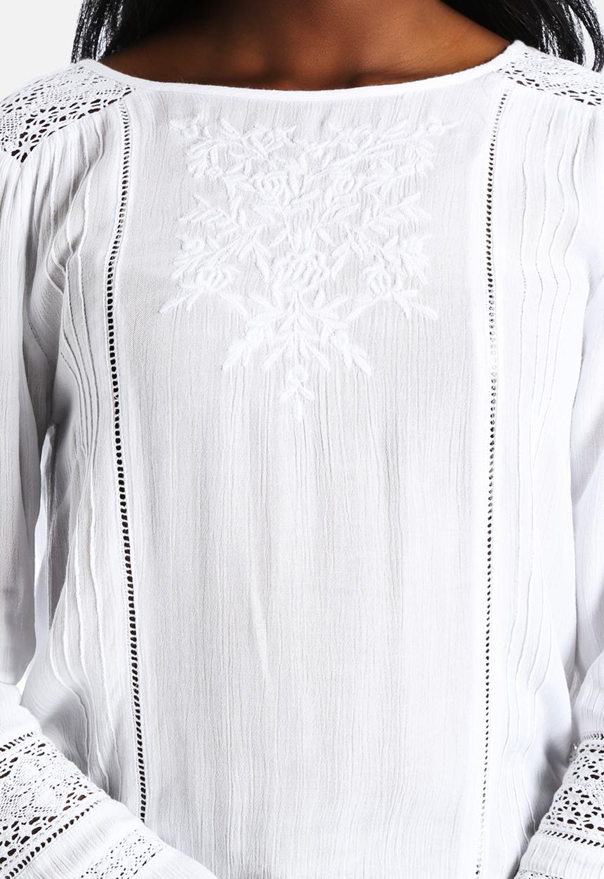 New Look - Dora Long Sleeve Insert Shell Shirt