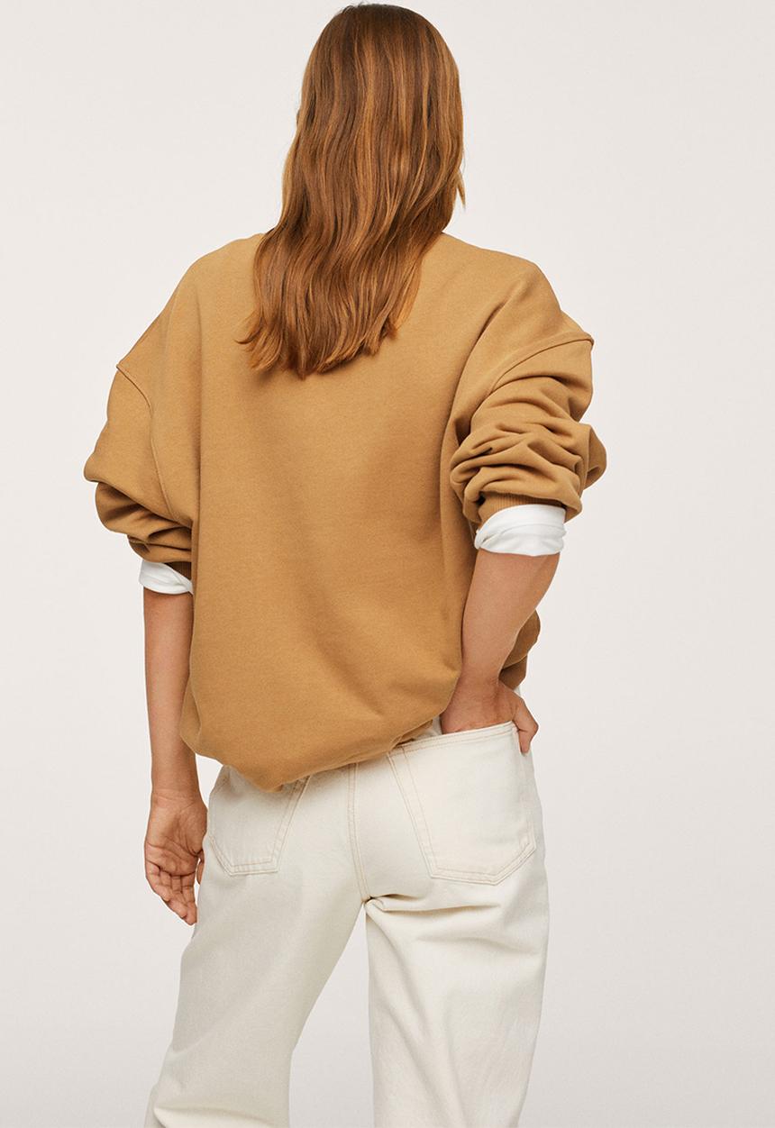 MANGO - Sweatshirt polka - medium brown