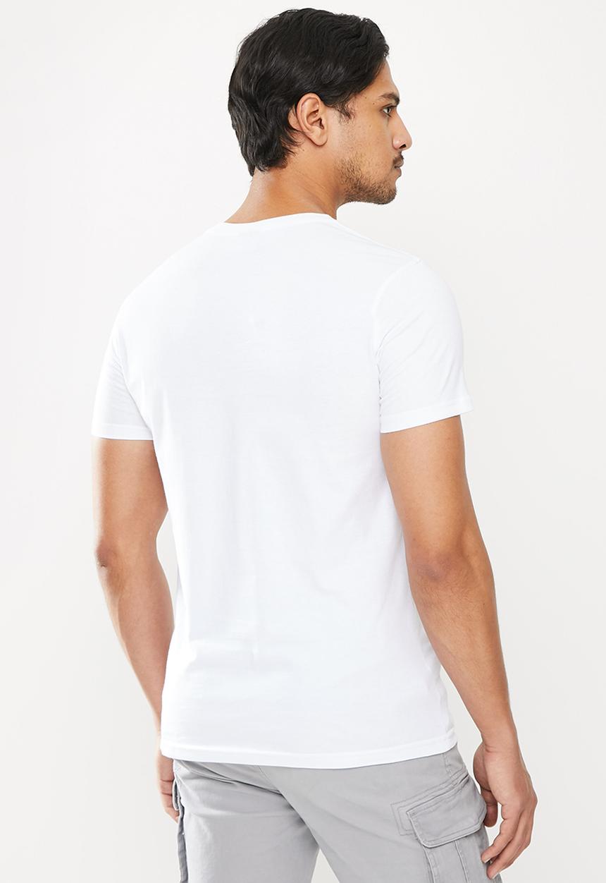 urban° - Urban flock logo short sleeve t-shirt - white