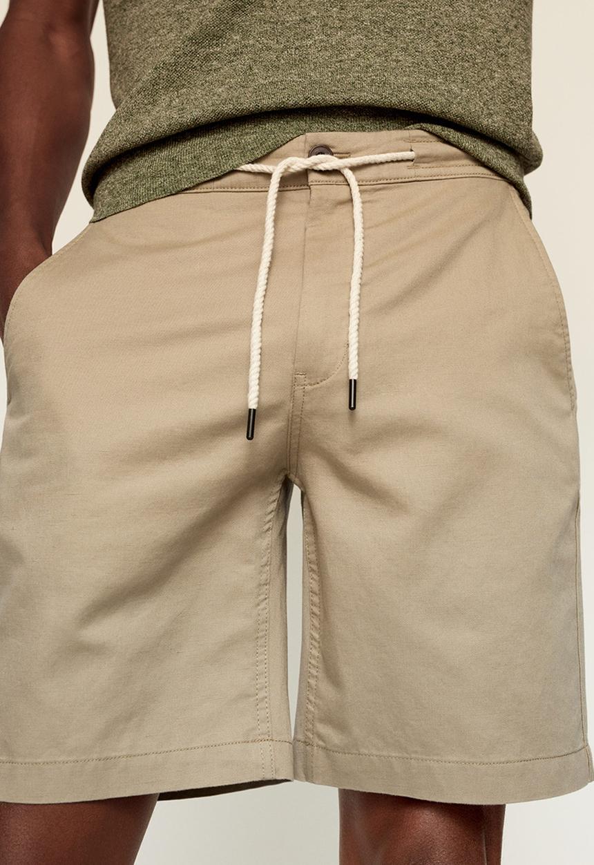 MANGO - Bermuda shorts flek - light beige
