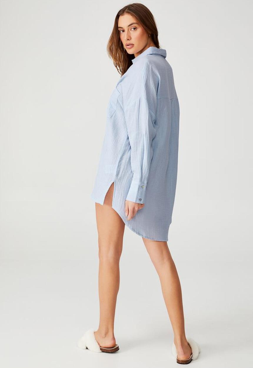 Cotton On - Pre party oversized shirt nightie - summer breeze