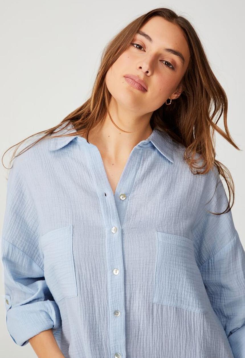 Cotton On - Pre party oversized shirt nightie - summer breeze