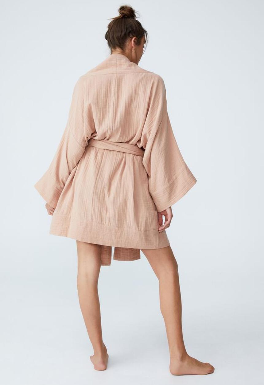 Cotton On - Pre party robe - pecan fudge