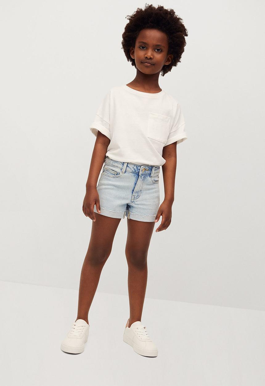 MANGO - Shorts chip - light blue