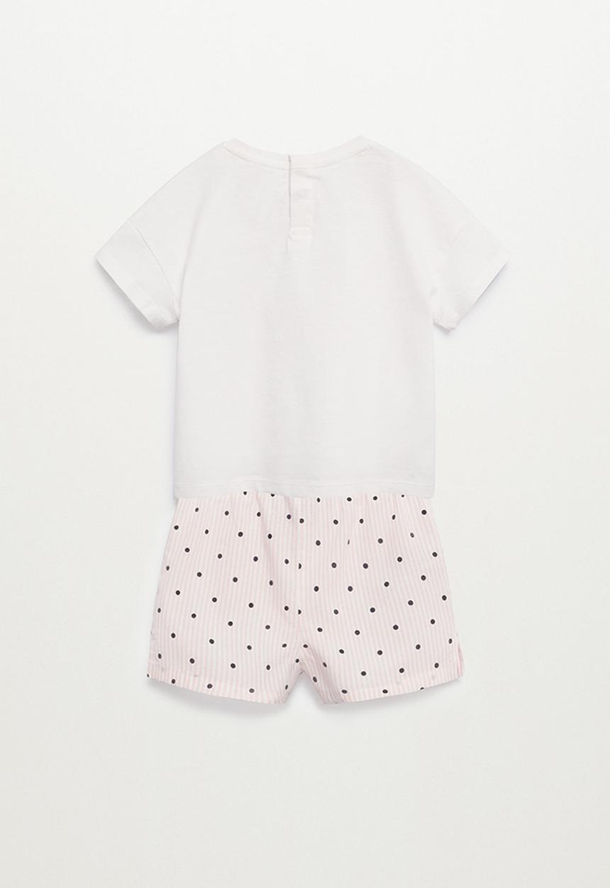 MANGO - Pyjamas snoopyb - white & pink