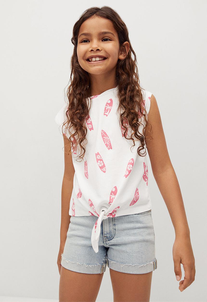 MANGO - T-shirt safari - white