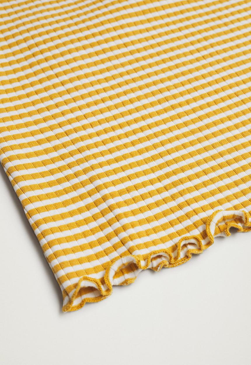 MANGO - T-shirt lane - yellow
