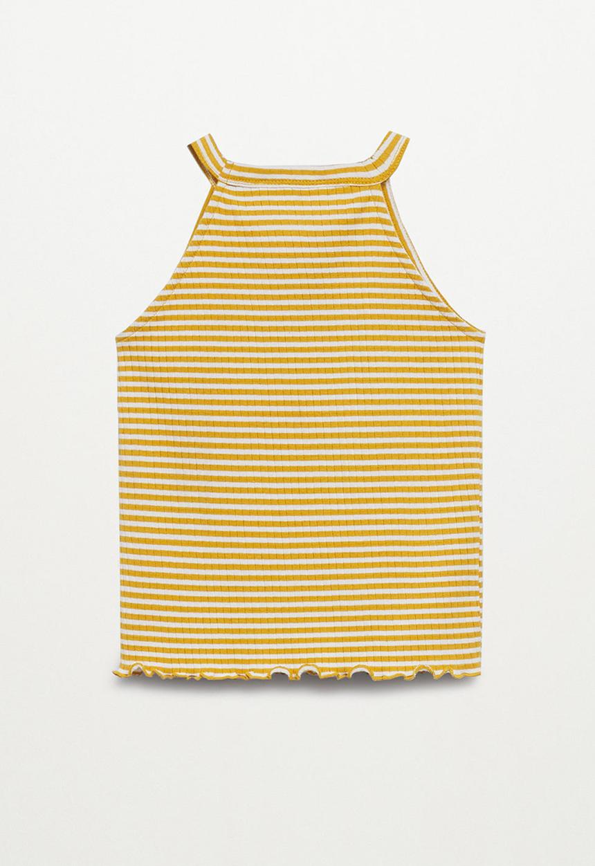 MANGO - T-shirt lane - yellow