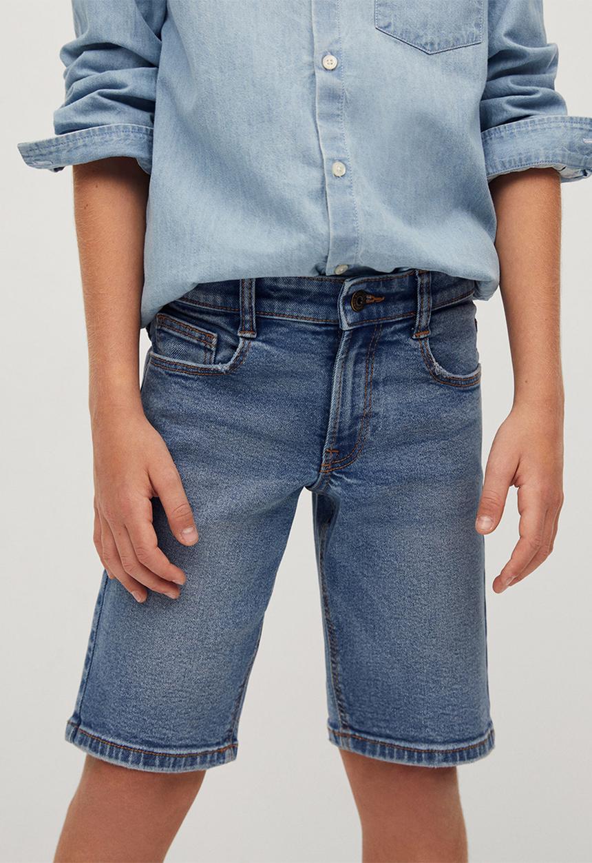 MANGO - Bermuda shorts john - light blue