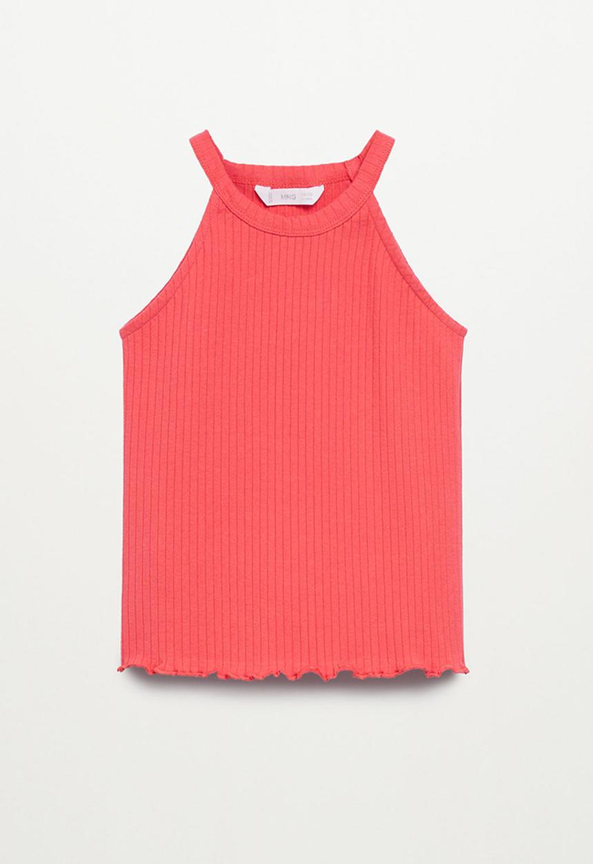 MANGO - T-shirt lane - red