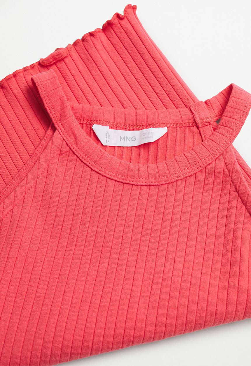 MANGO - T-shirt lane - red