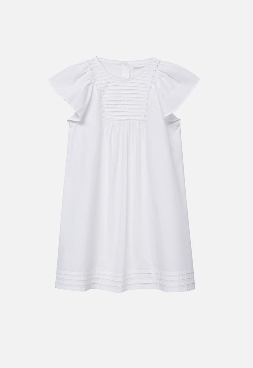 MANGO - Cotton pyjamas dress - white