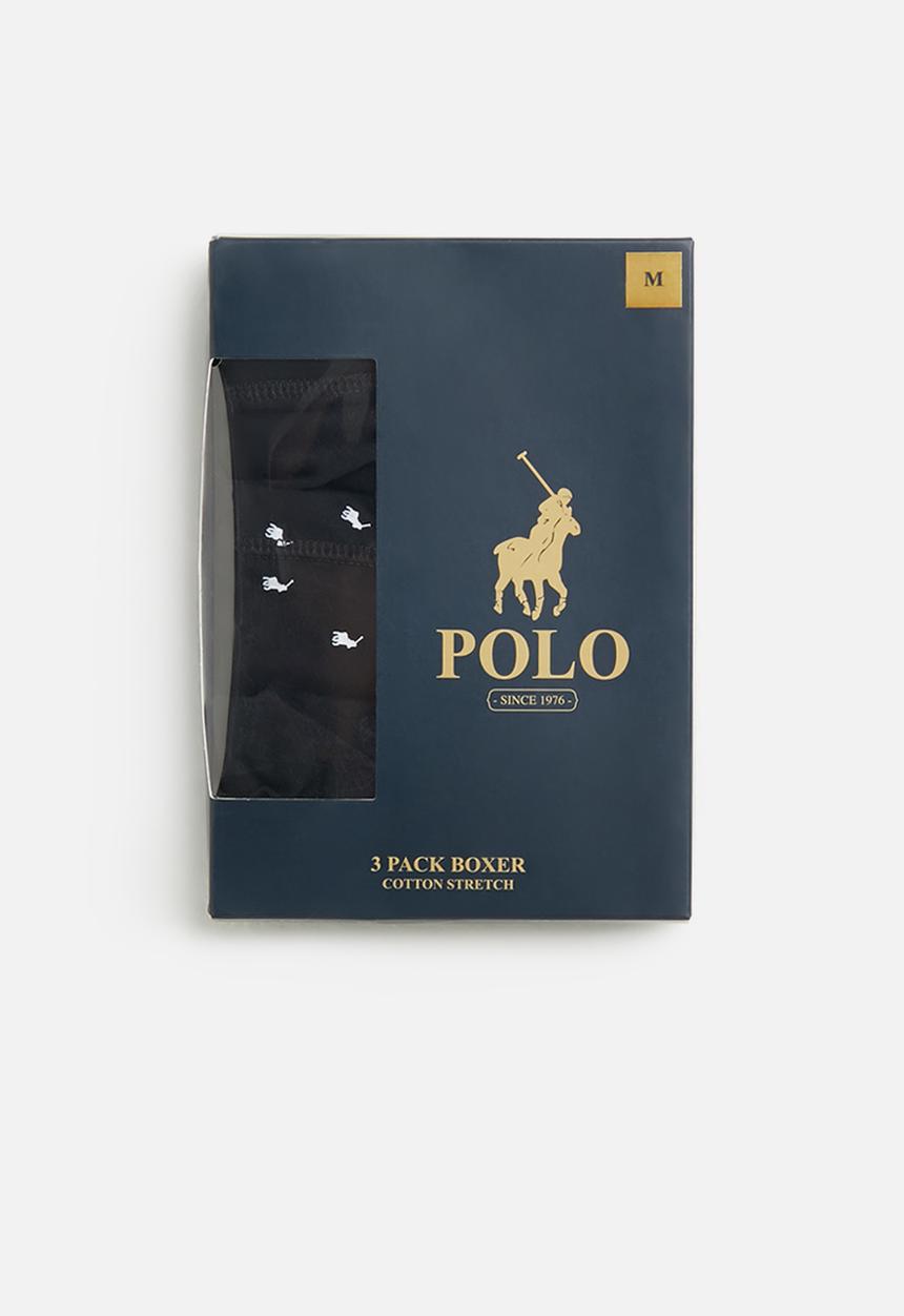 POLO - Classic knit boxer 3 pack - black