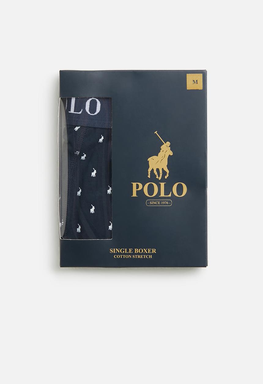 POLO - Reid aop pony knit boxer - navy
