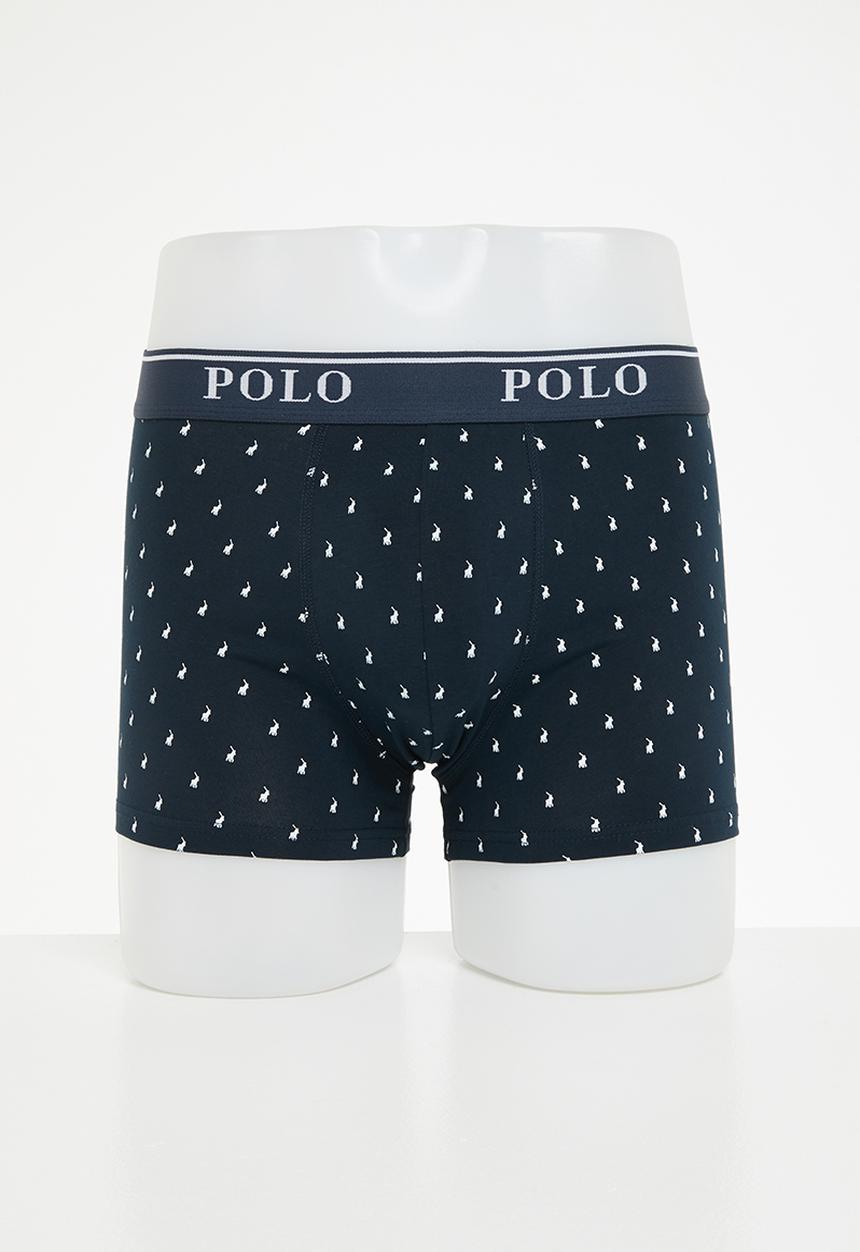 POLO - Reid aop pony knit boxer - navy