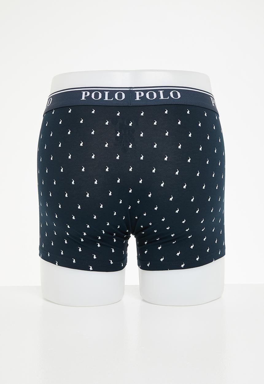 POLO - Reid aop pony knit boxer - navy