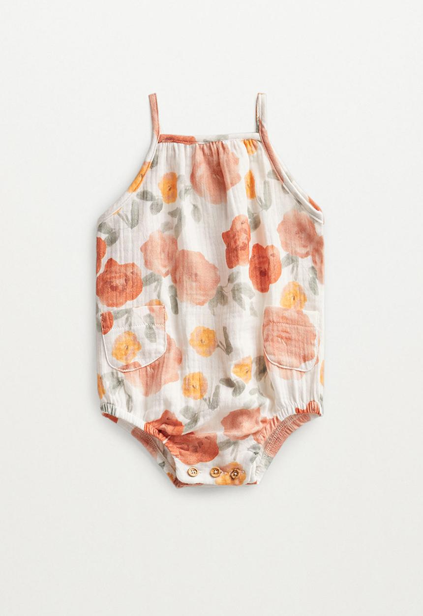 MANGO - Dungarees gardenbo - white