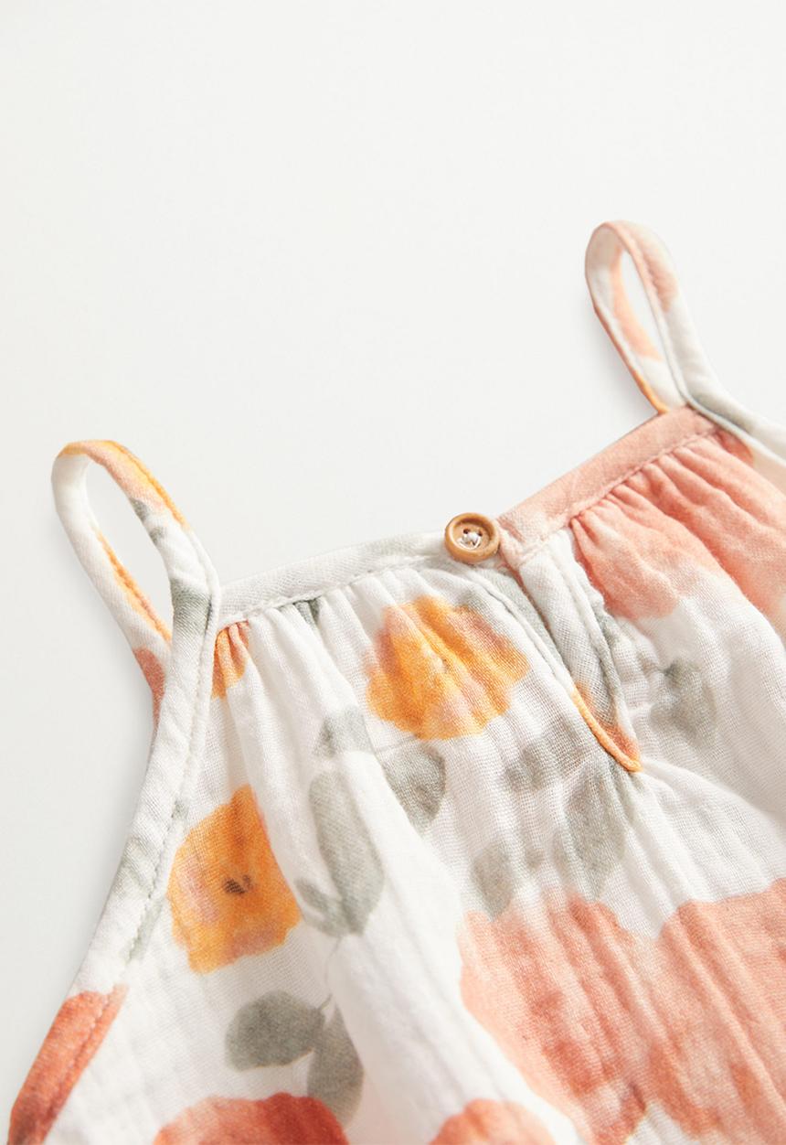 MANGO - Dungarees gardenbo - white
