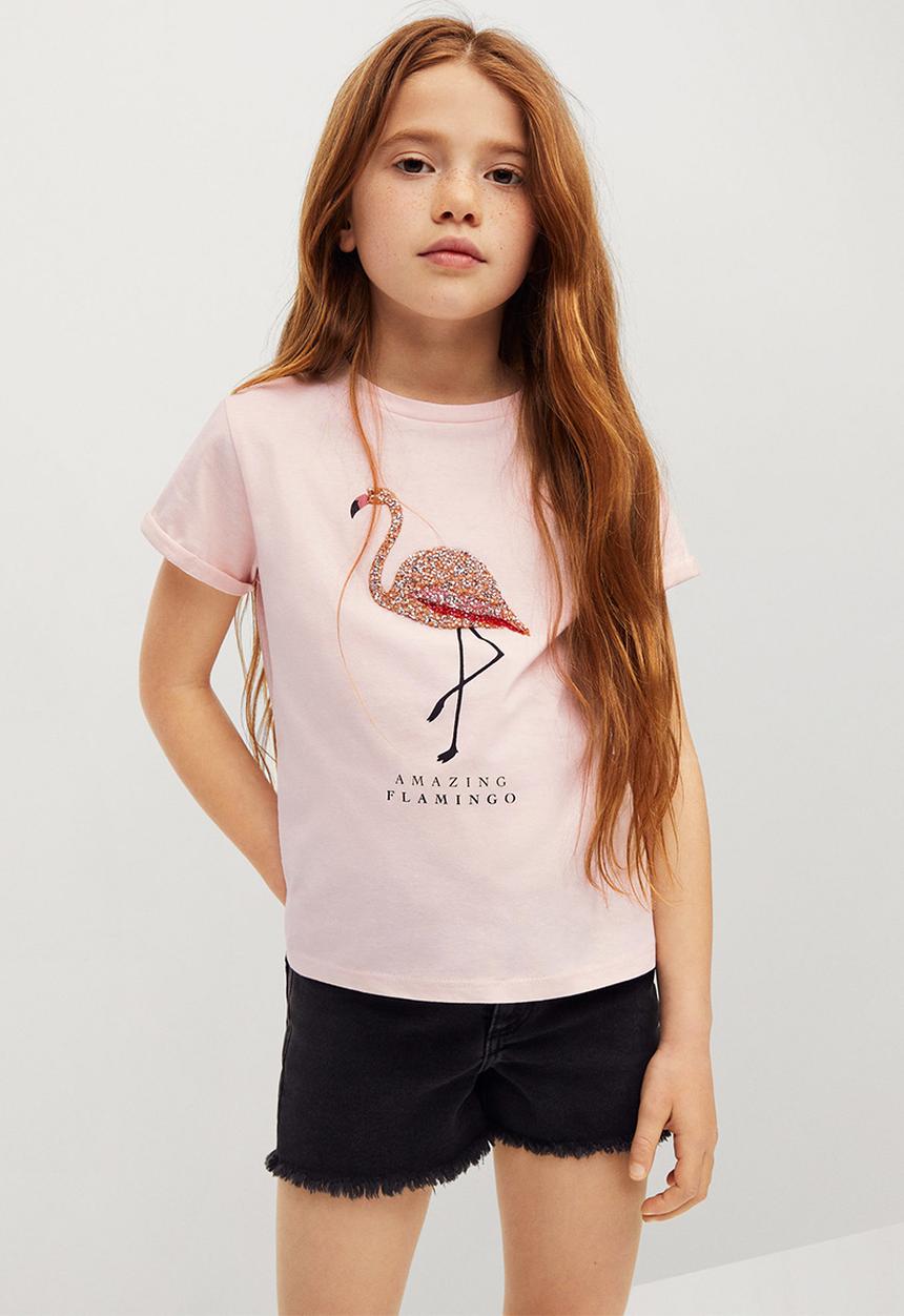 MANGO - T-shirt piedra - light pink