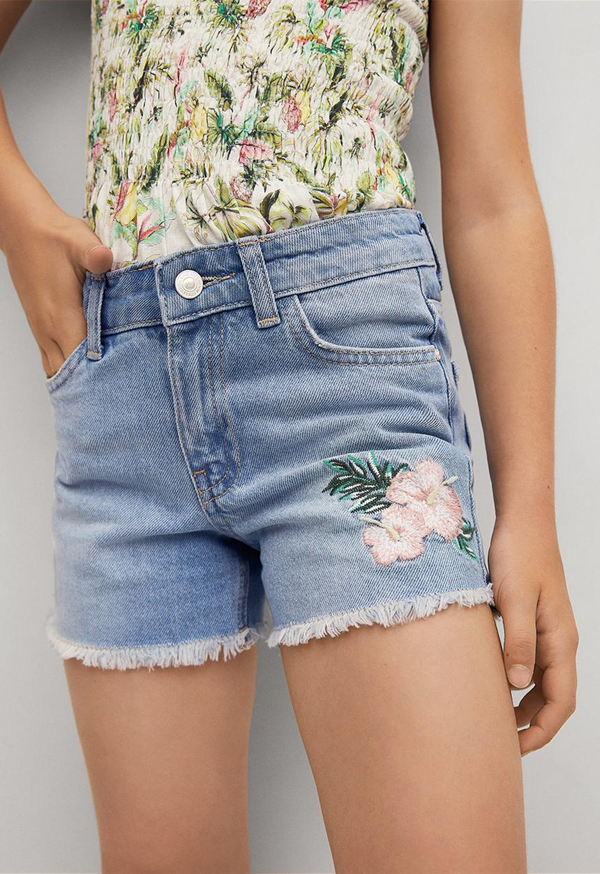 MANGO - Shorts irene - blue