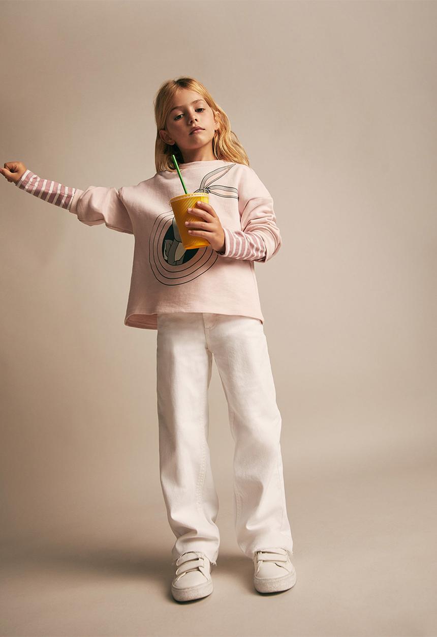 MANGO - Sweatshirt folk - light pink